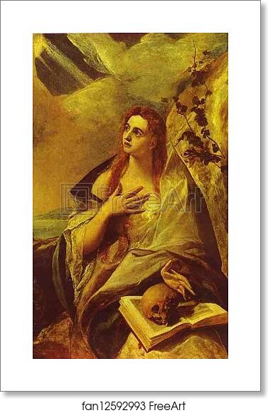 Free art print of St. Mary Magdalene by El Greco