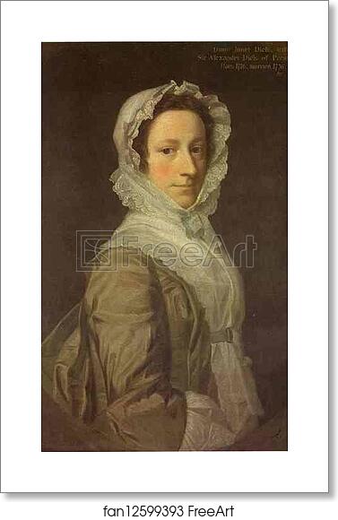 Free art print of Portrait of Janet Dick by Allan Ramsay