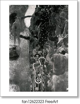Free art print of Medicine by Gustav Klimt