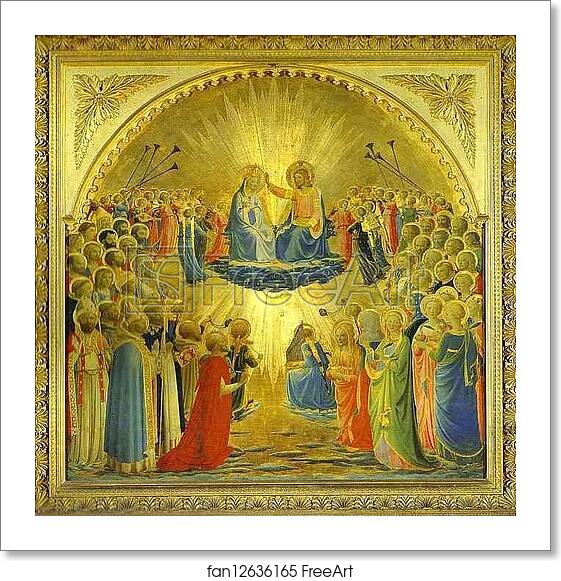 Free art print of The Coronation of the Virgin by Fra Angelico Free art print of The Coronation of the Virgin by Fra Angelico