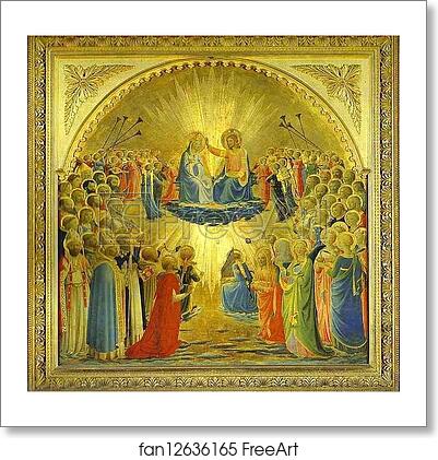 Free art print of The Coronation of the Virgin by Fra Angelico