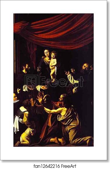 Free art print of Madonna of the Rosary by Caravaggio Free art print of Madonna of the Rosary by Caravaggio