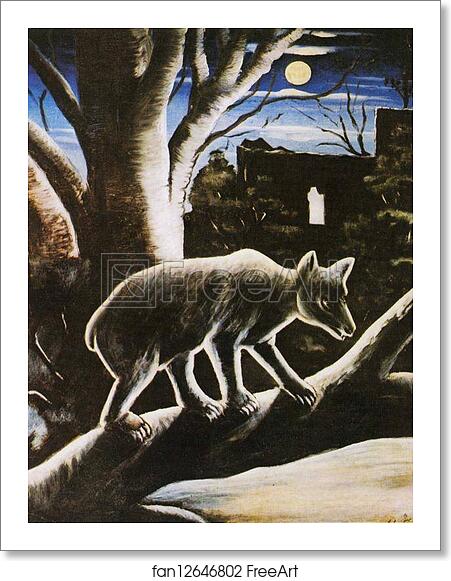 Free art print of A Bear in a Moon Night by Niko Pirosmani Free art print of A Bear in a Moon Night by Niko Pirosmani