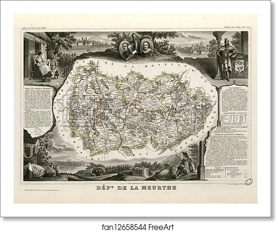 Free art print of Dépt. de la Meurthe (région du nord-est) by Victor Jules Levasseur Free art print of Dépt. de la Meurthe (région du nord-est) by Victor Jules Levasseur