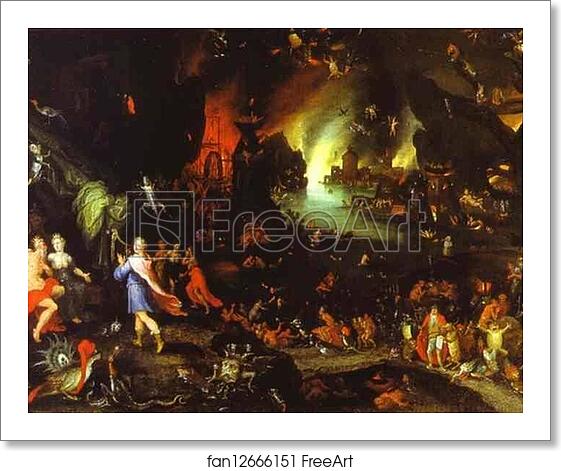 Free art print of Orpheus in the Underworld by Jan Brueghel The Elder