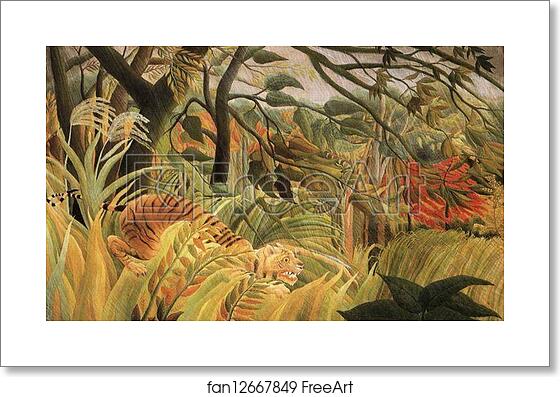 Free art print of Surprise! by Henri Rousseau Free art print of Surprise! by Henri Rousseau