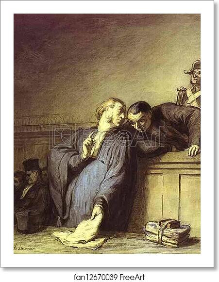 Free art print of A Criminal Case by Honoré Daumier Free art print of A Criminal Case by Honoré Daumier