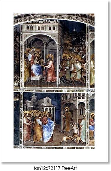 Free art print of Scenes from the Life of Christ. Frescoes on the north wall by Giusto De’ Menabuoi Free art print of Scenes from the Life of Christ. Frescoes on the north wall by Giusto De’ Menabuoi