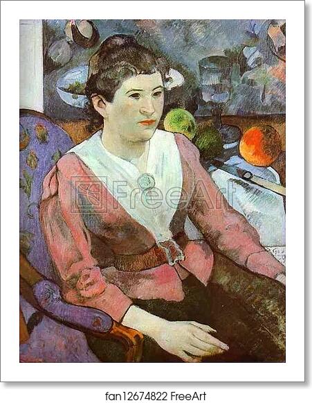 Free art print of Portrait of a Woman with Cézanne Still-Life by Paul Gauguin Free art print of Portrait of a Woman with Cézanne Still-Life by Paul Gauguin
