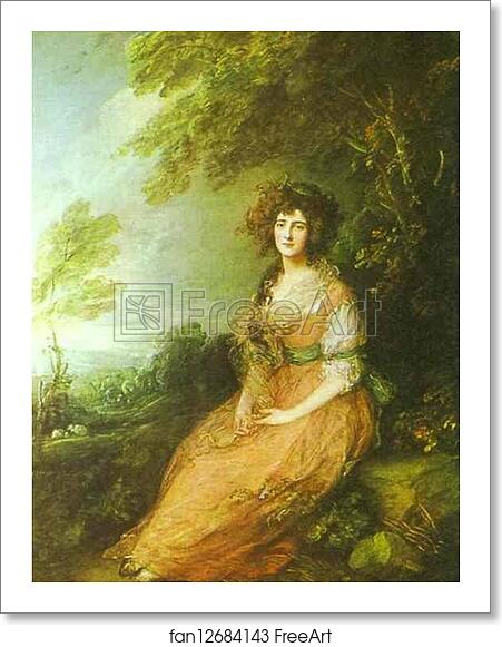 Free art print of Mrs. Richard Brinsley Sheridan, nee Elizabeth Linley by Thomas Gainsborough