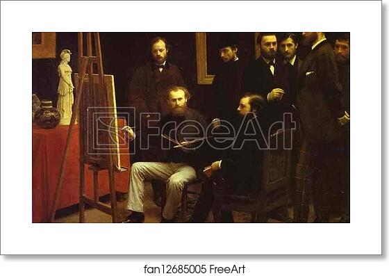 Free art print of A Studio in the Batignolles (Homage to Manet) by Henri Fantin-Latour Free art print of A Studio in the Batignolles (Homage to Manet) by Henri Fantin-Latour