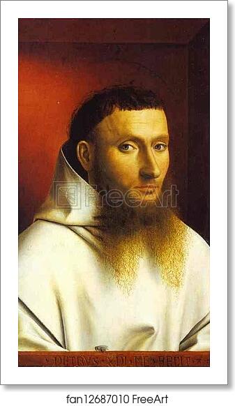Free art print of Portrait of a Carthusian by Petrus Christus Free art print of Portrait of a Carthusian by Petrus Christus