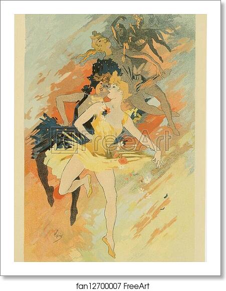 Free art print of Premier panneau sans texte : "La Danse". by Jules Chéret Free art print of Premier panneau sans texte : "La Danse". by Jules Chéret