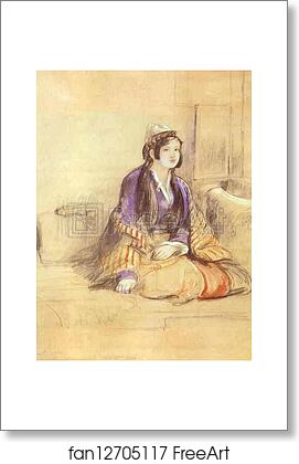 Free art print of Seated Lady of Constantinople by Sir David Wilkie