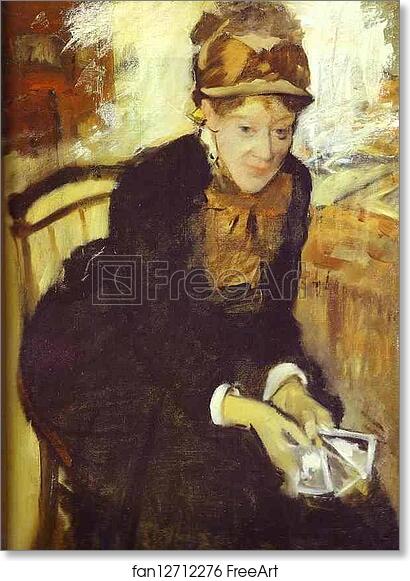 Free art print of Portrait of Mary Cassat by Edgar Degas | FreeArt ...