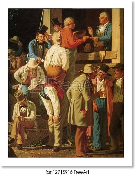 Free art print of The County Election. Detail by George Caleb Bingham Free art print of The County Election. Detail by George Caleb Bingham