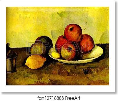 Free art print of Still-life with Apples (Nature morte. Les Pommes) by Paul Cézanne