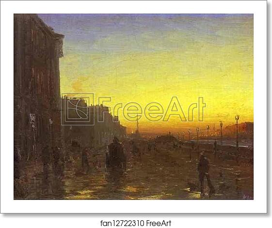 Free art print of Dawn in St. Petersburg by Feodor Vasilyev Free art print of Dawn in St. Petersburg by Feodor Vasilyev