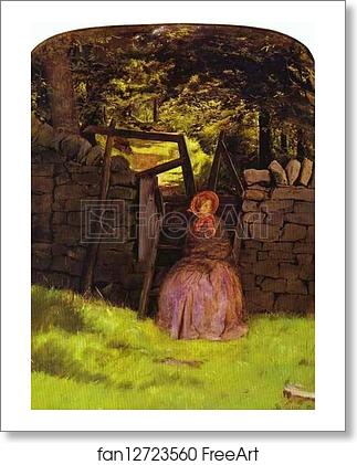 Free art print of Waiting by Sir John Everett Millais