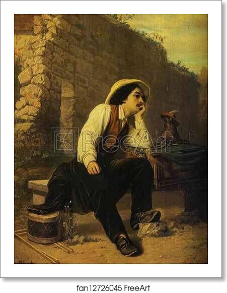 Free art print of Organ-Grinder by Vasily Perov Free art print of Organ-Grinder by Vasily Perov