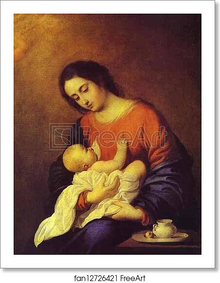 Free art print of The Virgin with Infant Christ by Francisco De Zurbarán Free art print of The Virgin with Infant Christ by Francisco De Zurbarán