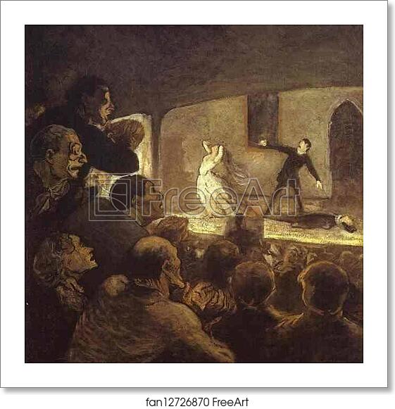 Free art print of In the Theater by Honoré Daumier Free art print of In the Theater by Honoré Daumier