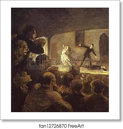 Free art print of In the Theater by Honoré Daumier