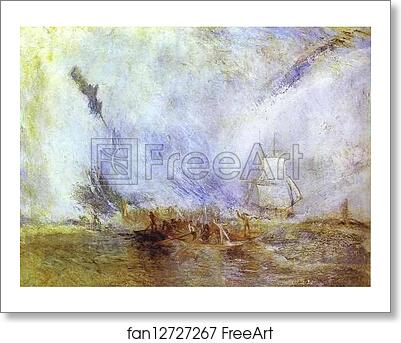 Free art print of Whalers by Joseph Mallord William Turner
