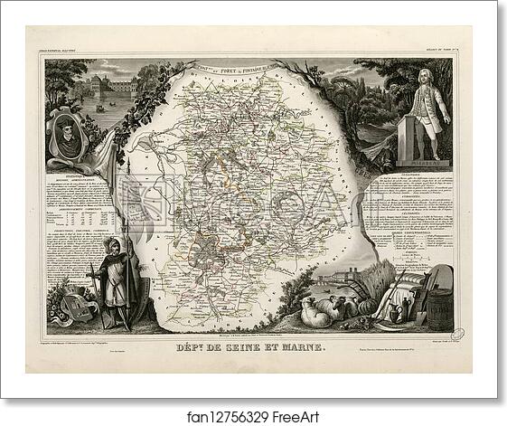 Free art print of Dépt. de Seine et Marne (région du nord) by Victor Jules Levasseur Free art print of Dépt. de Seine et Marne (région du nord) by Victor Jules Levasseur