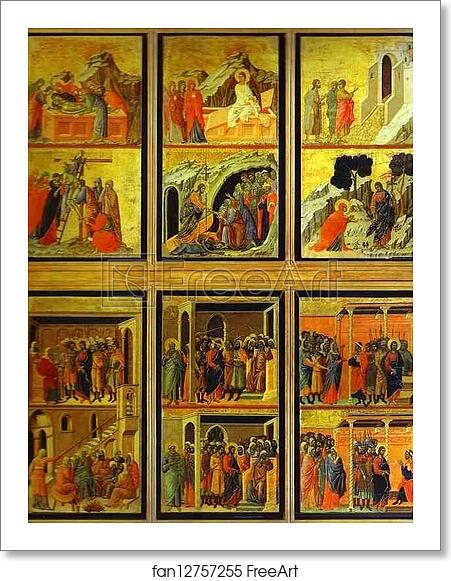 Free art print of Maestà (back, detail of the central panel) by Duccio Di Buoninsegna Free art print of Maestà (back, detail of the central panel) by Duccio Di Buoninsegna