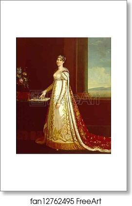 Free art print of Portrait of Empress Joséphine by Robert Lefèvre