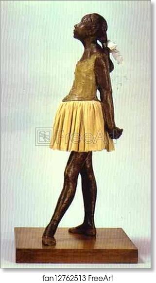 Free art print of Little Fourteen-Year-Old Dancer by Edgar Degas