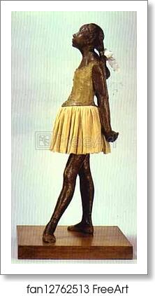 Free art print of Little Fourteen-Year-Old Dancer by Edgar Degas