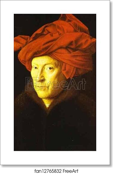 Free art print of Man in a Red Turban by Jan Van Eyck