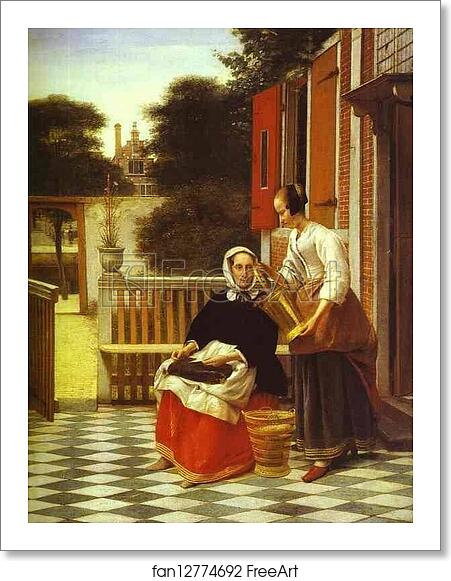 Free art print of A Mistress and Her Maid by Pieter De Hooch Free art print of A Mistress and Her Maid by Pieter De Hooch
