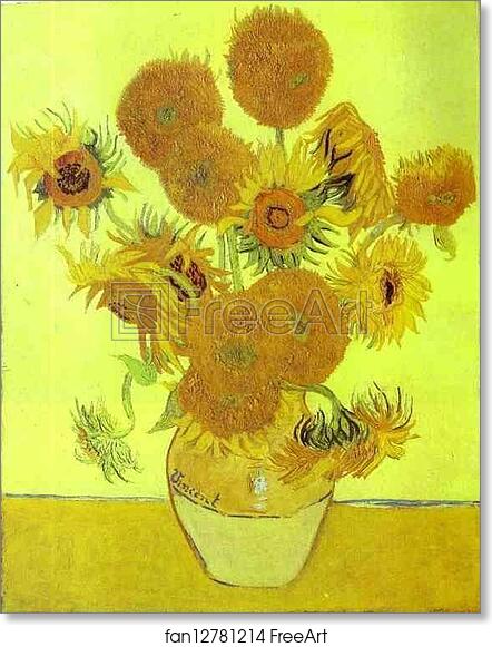 Free art print of Sunflowers by Vincent Van Gogh