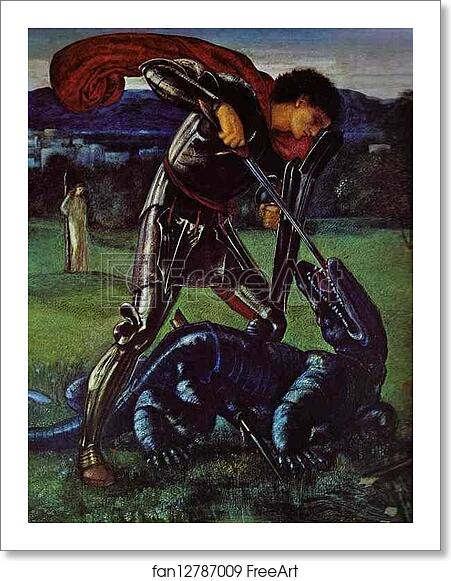 Free art print of St. George and the Dragon by Sir Edward Coley Burne-Jones Free art print of St. George and the Dragon by Sir Edward Coley Burne-Jones