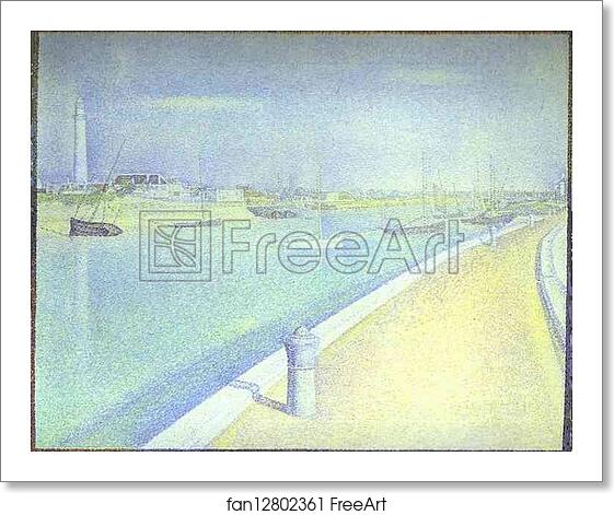 Free art print of The Channel of Gravelines, Petit Fort Philippe by Georges Seurat Free art print of The Channel of Gravelines, Petit Fort Philippe by Georges Seurat