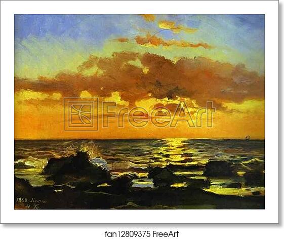 Free art print of Sunset on the Sea at Livorno by Nikolay Gay Free art print of Sunset on the Sea at Livorno by Nikolay Gay
