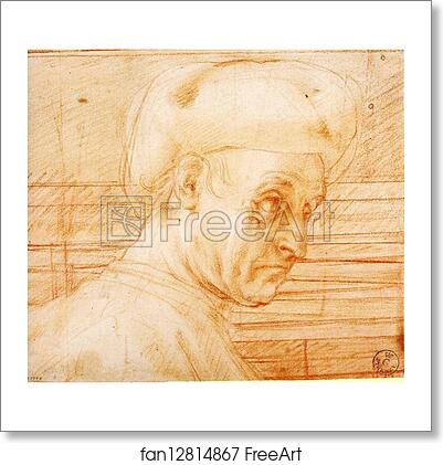 Free art print of Study of a Man Wearing a Hat by Jacopo Carrucci, Known As Pontormo