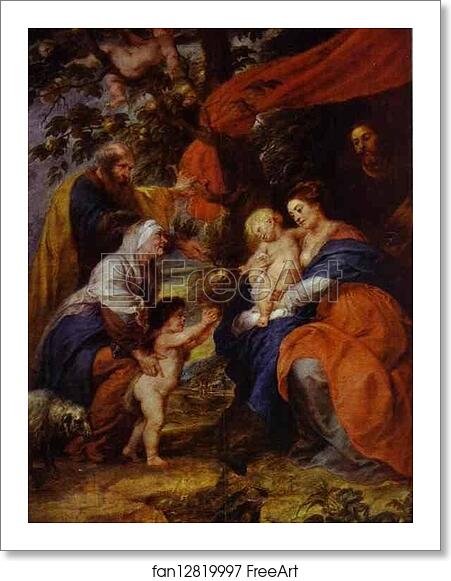 Free art print of The St. Ildefonso Altar (outer wings). The Holy Family under the Apple-Tree by Peter Paul Rubens Free art print of The St. Ildefonso Altar (outer wings). The Holy Family under the Apple-Tree by Peter Paul Rubens