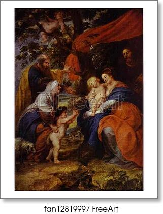 Free art print of The St. Ildefonso Altar (outer wings). The Holy Family under the Apple-Tree by Peter Paul Rubens Free art print of The St. Ildefonso Altar (outer wings). The Holy Family under the Apple-Tree by Peter Paul Rubens