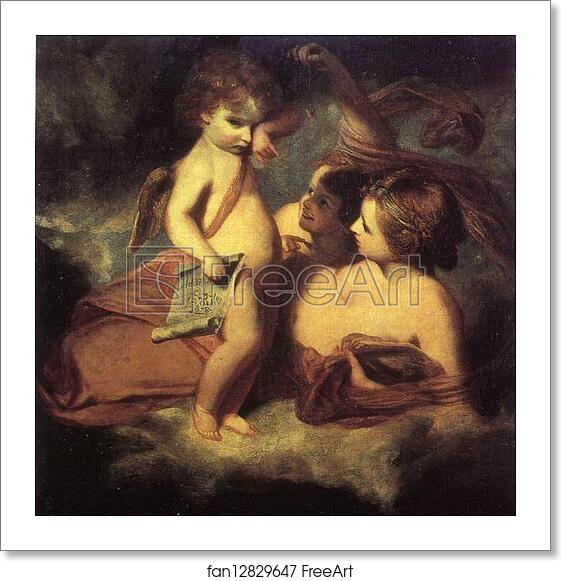 Free art print of Venus Chiding Cupid by Sir Joshua Reynolds