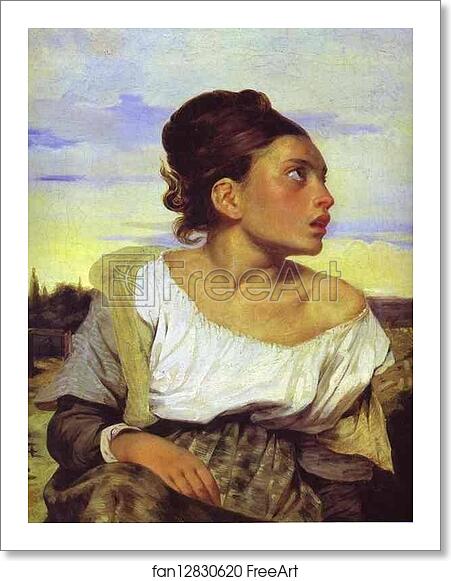 Free art print of Girl Seated in a Cemetery by Eugène Delacroix Free art print of Girl Seated in a Cemetery by Eugène Delacroix