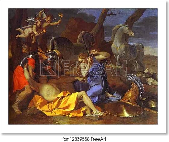 Free art print of Tancrede and Erminia by Nicolas Poussin Free art print of Tancrede and Erminia by Nicolas Poussin