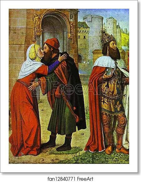 Free art print of Meeting at the Golden Gate by Jean Hey, Master Of Moulins Free art print of Meeting at the Golden Gate by Jean Hey, Master Of Moulins