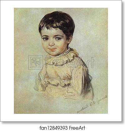 Free art print of Portrait of Maria Kikina as a Child by Karl Brulloff