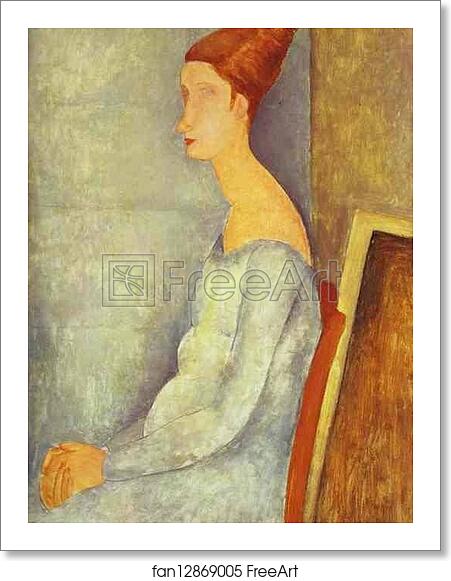 Free art print of Portrait of Jeanne Hébuterne in Profile by Amedeo Modigliani Free art print of Portrait of Jeanne Hébuterne in Profile by Amedeo Modigliani