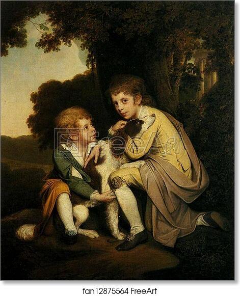 Free art print of Thomas and Joseph Pickford as Children by Joseph Wright Of Derby