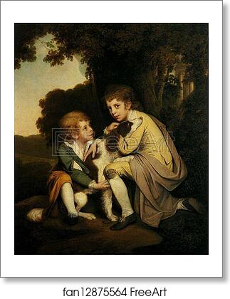 Free art print of Thomas and Joseph Pickford as Children by Joseph Wright Of Derby